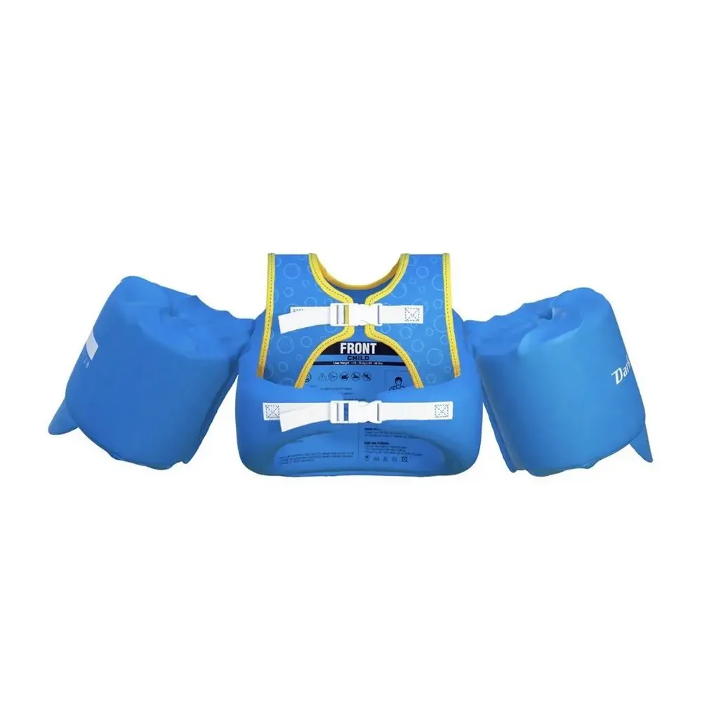 Dark Lightning Blue Submarine Childs swim vest water wings - Child 33-55 lbs
